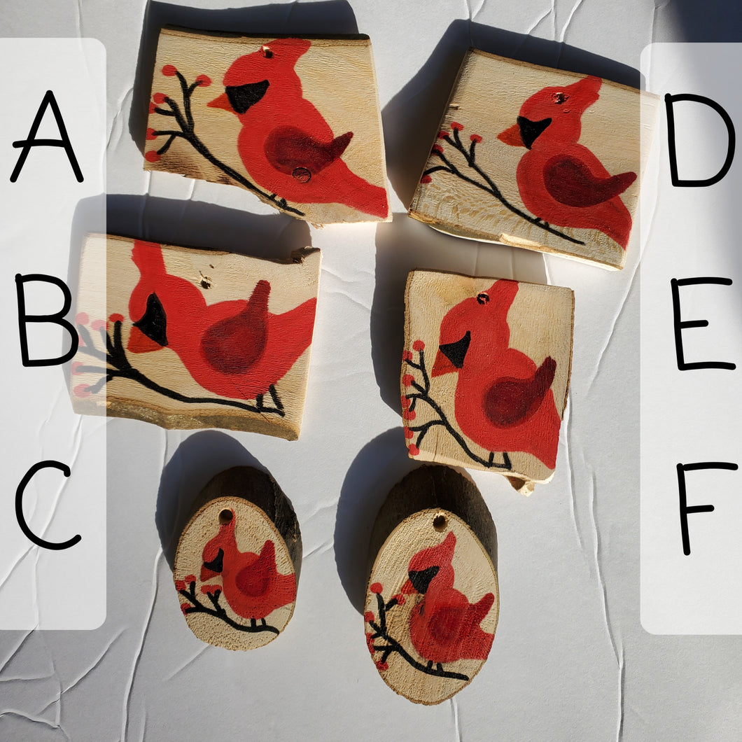 Hand Painted Wooden Ornaments Bird