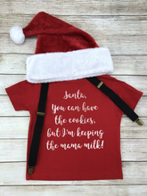 Santa, you can have the cookies! Red Tee Shirt.