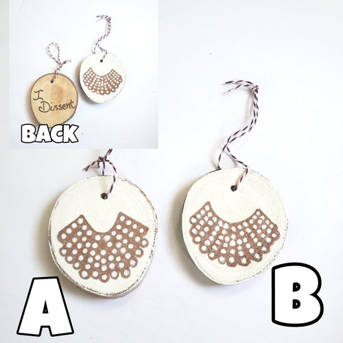 Hand Painted Wooden Ornaments RBG